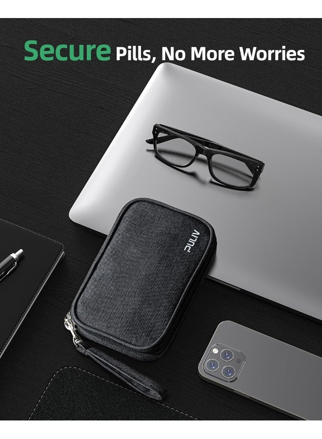PULIV Weekly Pill Organizer 4 Times A Day With A Business Stylish Bag - Image 2